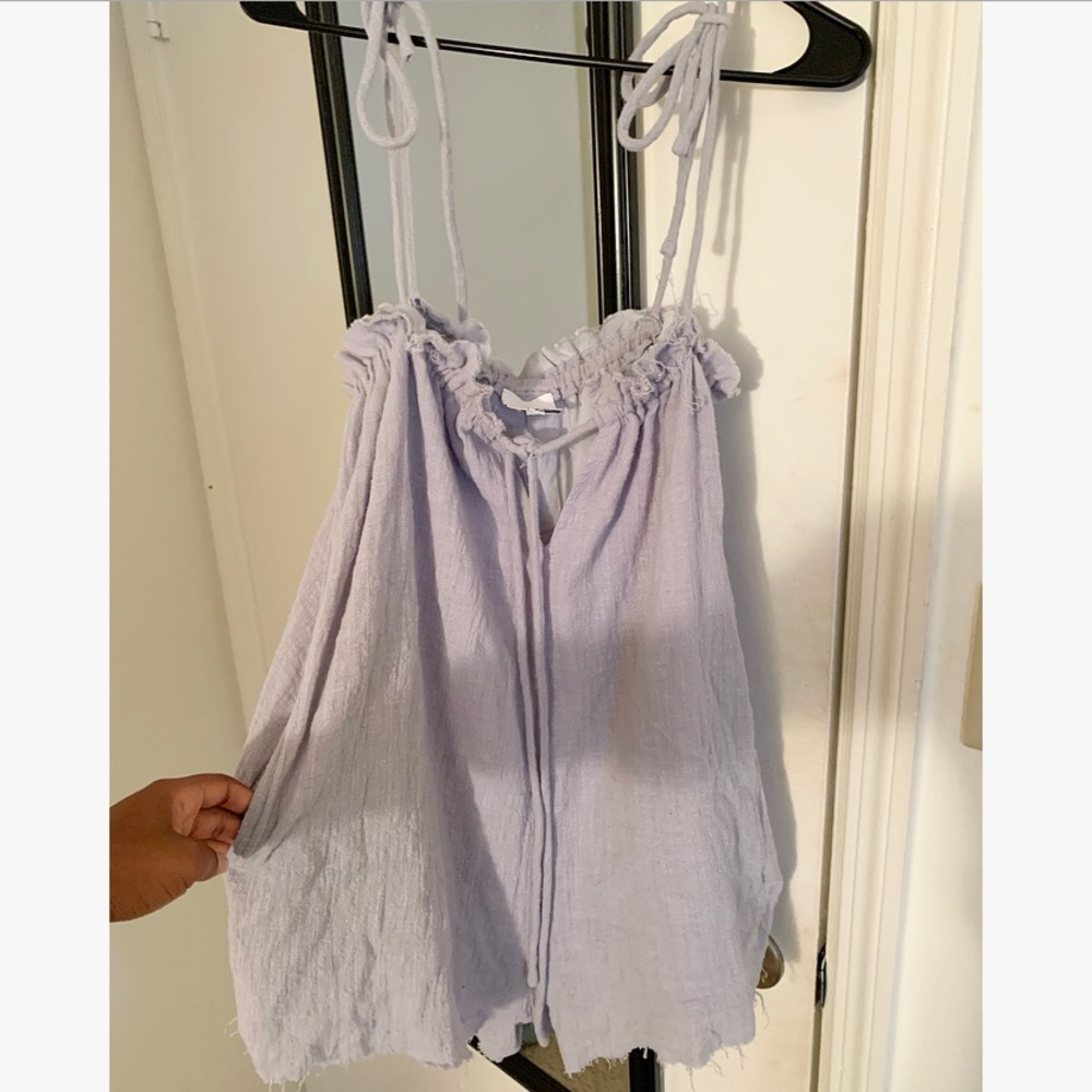 Light denim wash romper